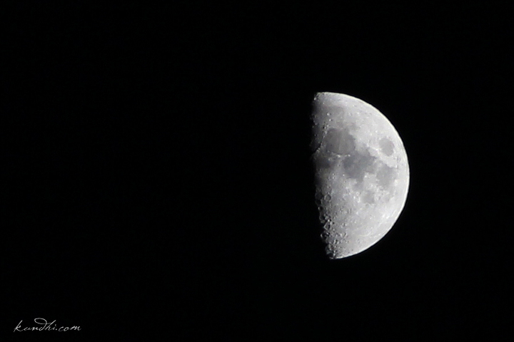 black and white moon