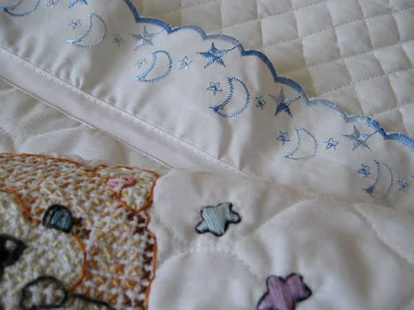 cross stitch baby blanket