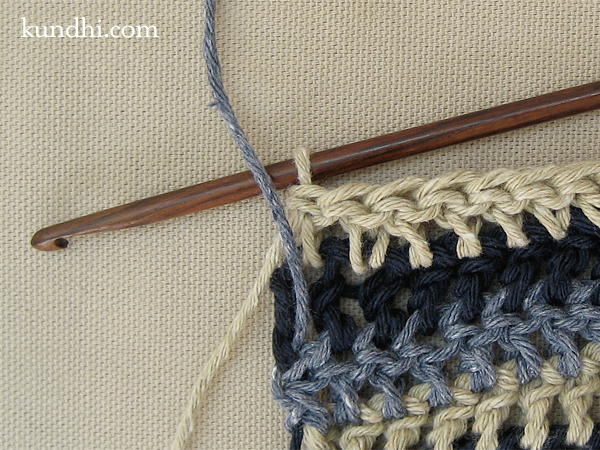 how to: crochet or knit single row stripes