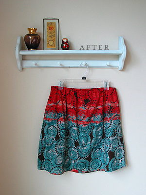 circle print skirt