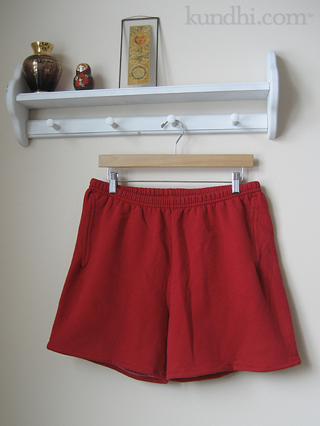 wardrobe refashion comfy sweat shorts