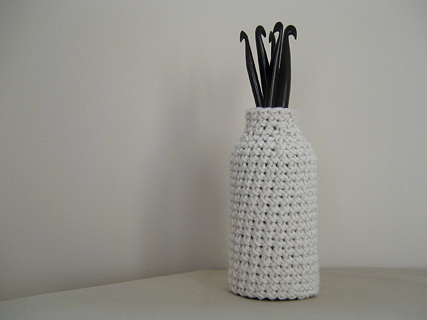 cotton crochet bottle