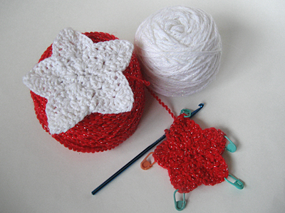 crochet holiday star garland