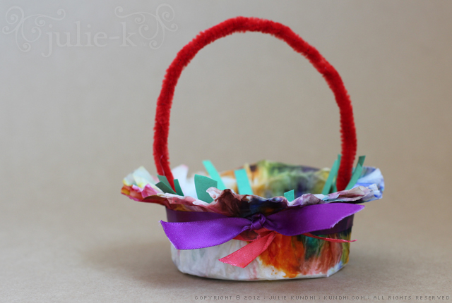 coffee filter easter basket