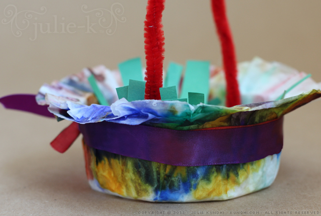 coffee filter easter basket