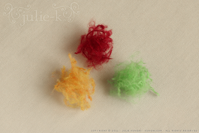 how to make felted beads from leftover wool yarn