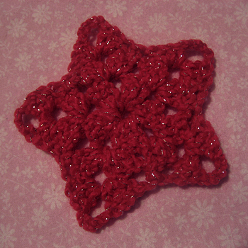 crochet granny star