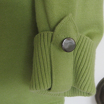 green cardigan refashion