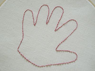 bella's handprint