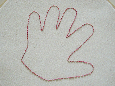 bella's handprint