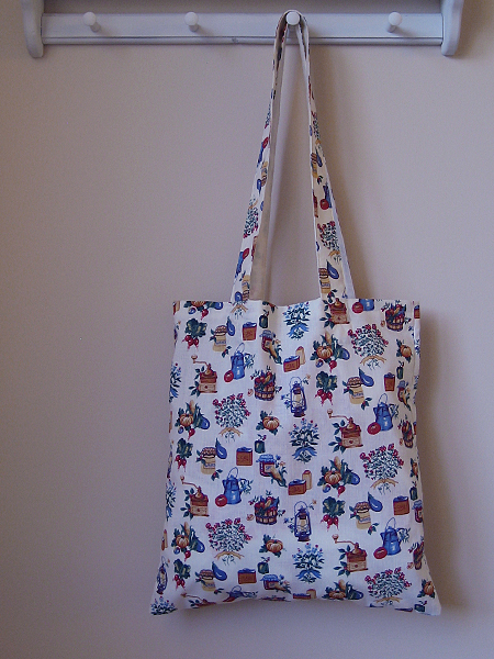 home ec class handmade reusable grocery tote