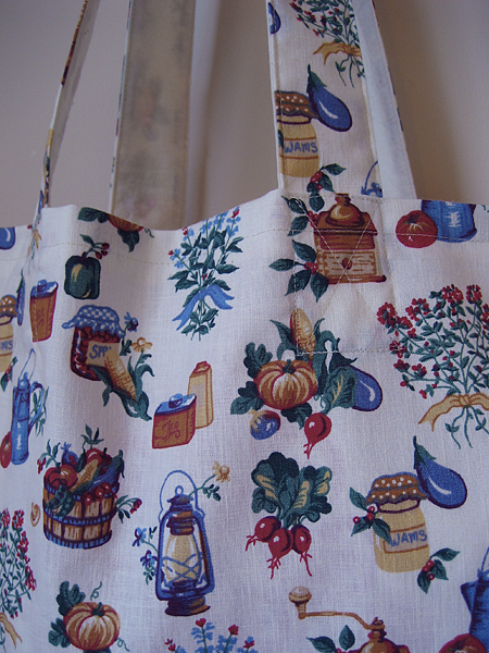 home ec class handmade reusable grocery tote