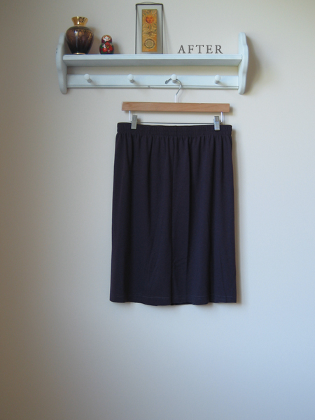 wardrobe refashion hem jersey skirt easy