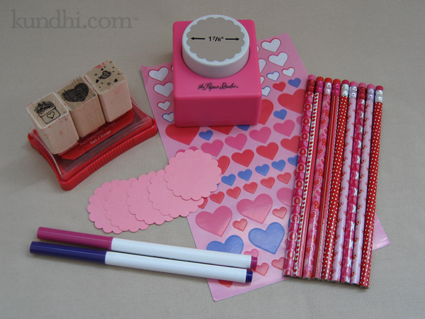 valentine's day pencil toppers