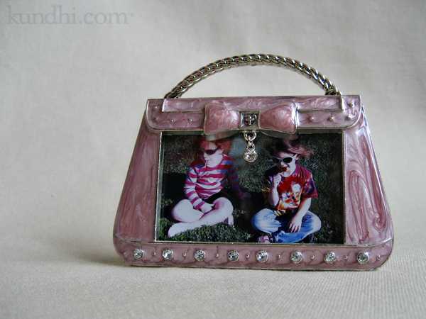 pink purse picture frame