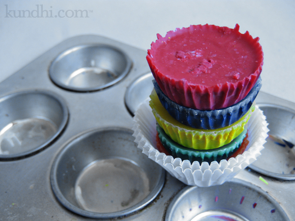 mini muffin tin crayons