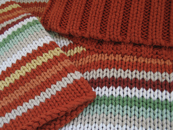 cotton sweater for unraveling