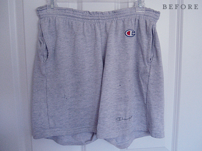 comfy shorts refashion