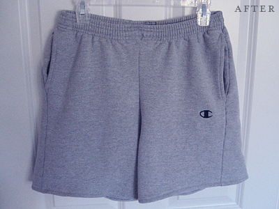 comfy shorts refashion