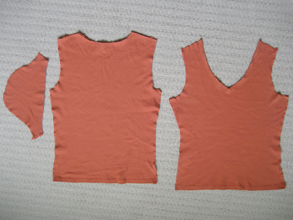 t-shirt pattern pieces