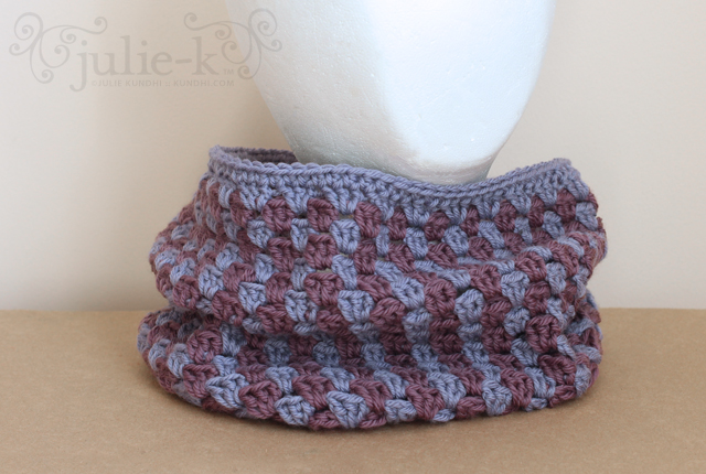 purple granny cowl