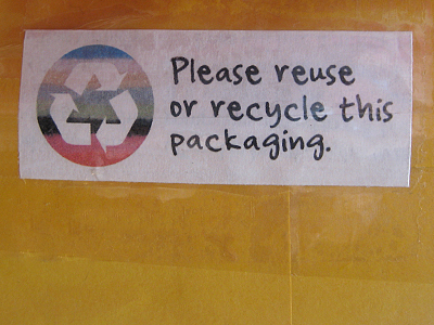 reuse recycle envelope labels