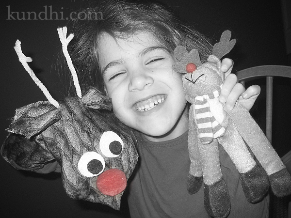 reindeer puppet