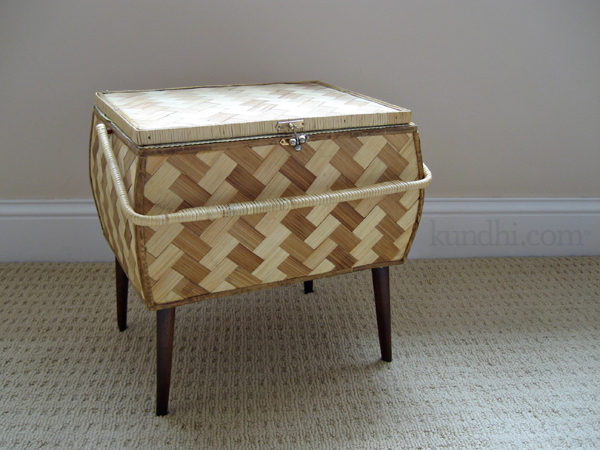 vintage sewing basket