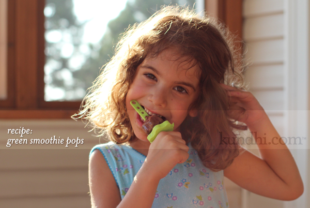 green smoothie popsicle recipe