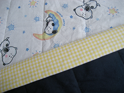 sleeping snoopy baby quilt