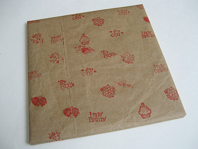 handmade eco-friendly wrapping paper