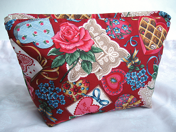sweetheart cosmetic bag 
