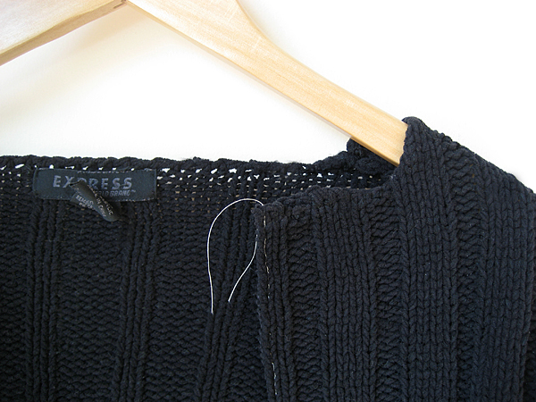 how to: turtleneck sweater turns cardigan in 5 easy steps