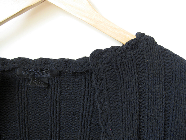how to: turtleneck sweater turns cardigan in 5 easy steps