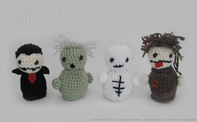 halloween crochet plushies