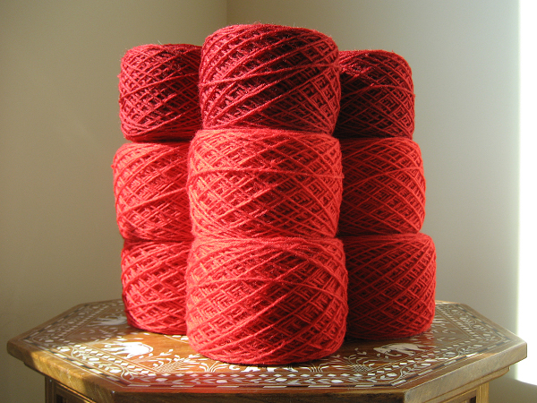 unraveled tablecloth yarn