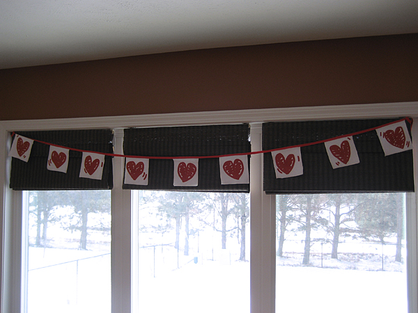 valentine heart garland