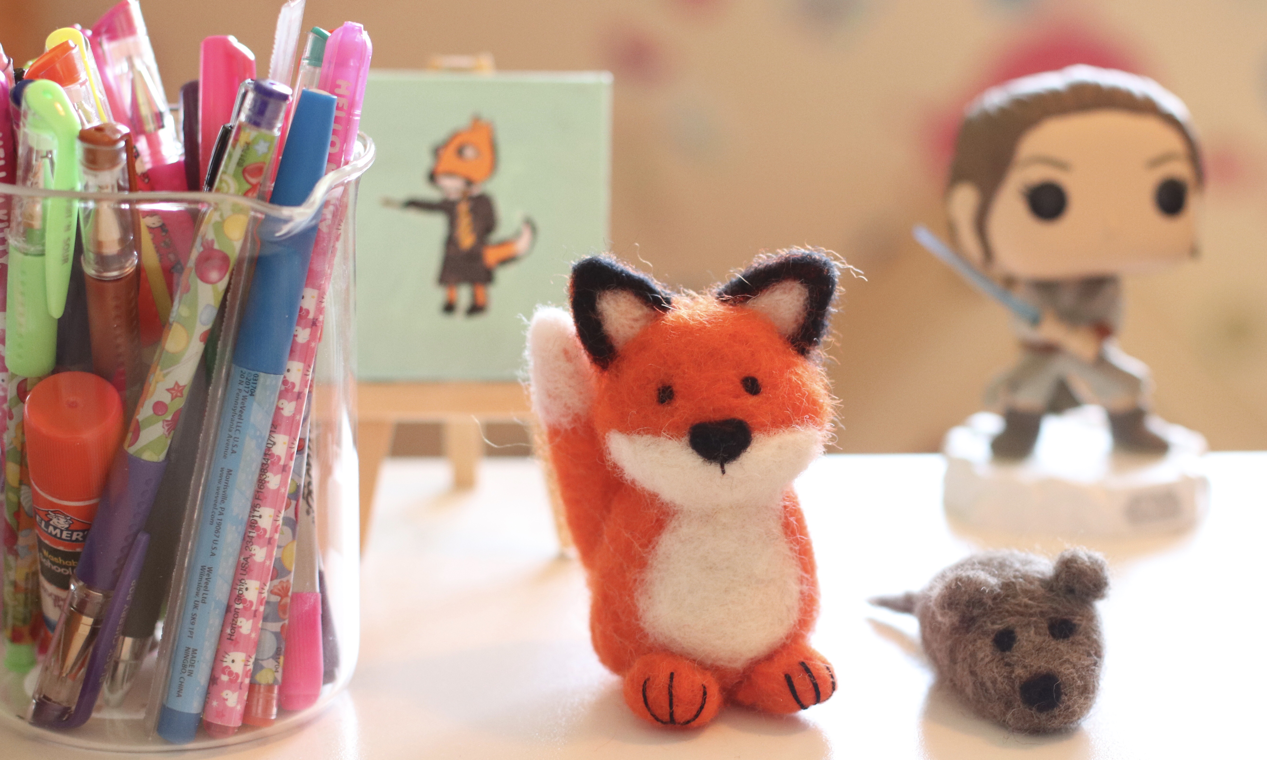 felted fox